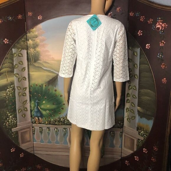 Tracy Negoshian Women’s Eyelet Dress Sz XS NWT - Picture 5 of 9